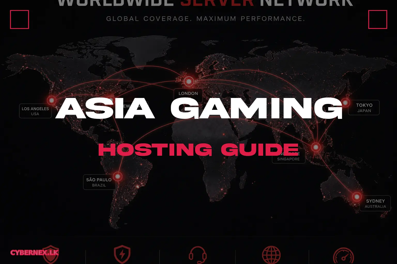 Game server hosting Asia guide showing Singapore UAE and India locations with latency comparison for Minecraft FiveM Rust and CS2