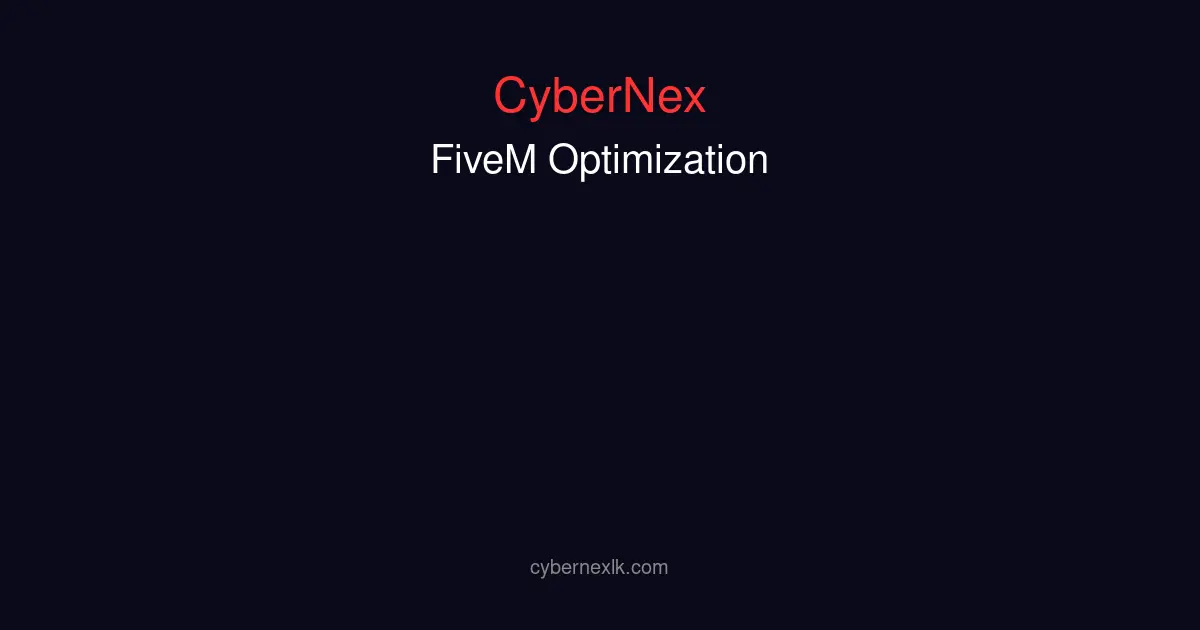 FiveM server optimization guide showing performance tuning, OneSync configuration, resource optimization, and network settings
