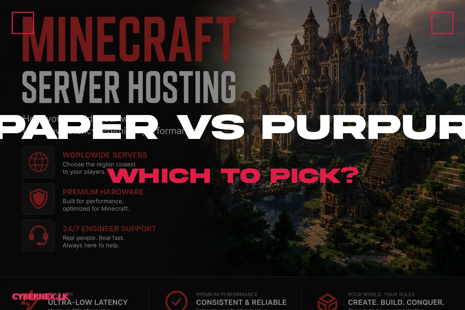 Paper vs Purpur vs Pufferfish vs Leaf Minecraft server software comparison showing performance benchmarks and TPS results